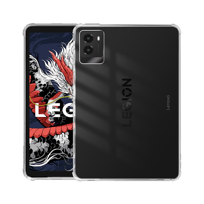 Freeson Protective Case for Lenovo Legion Y700 Fourth Generation, 8.8-Inch Gaming Tablet Full Coverage Shockproof Crystal Clear TPU Soft Shell with Four Corner Airbags And Anti-Collision Outer Case, Transparent