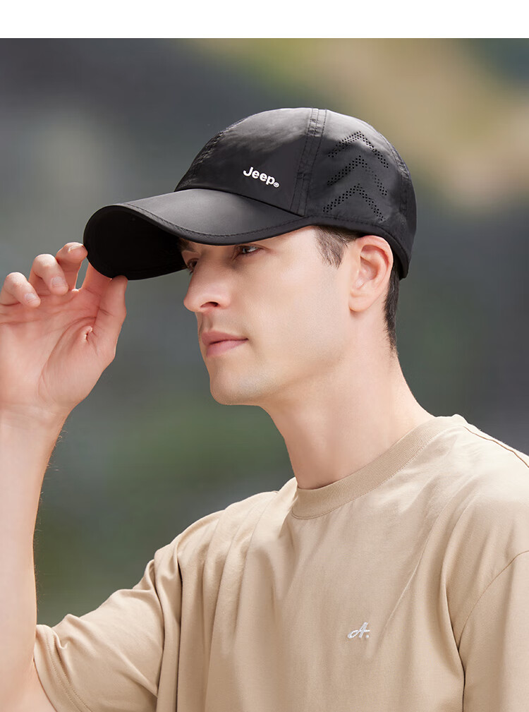 JEEP Baseball Cap for Men And Women, Summer Mesh Quick-Dry Sun Hat, Sports Casual Hiking Visor Cap 16