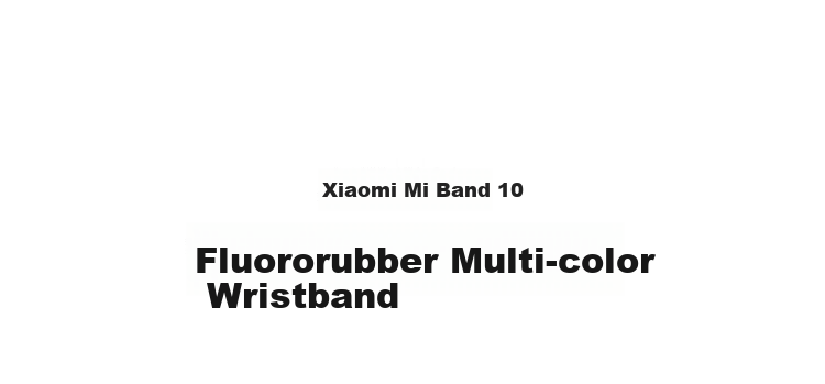MI MI Bracelet, Fluorine Rubber Multi-Color Strap, Cream Macaro 1