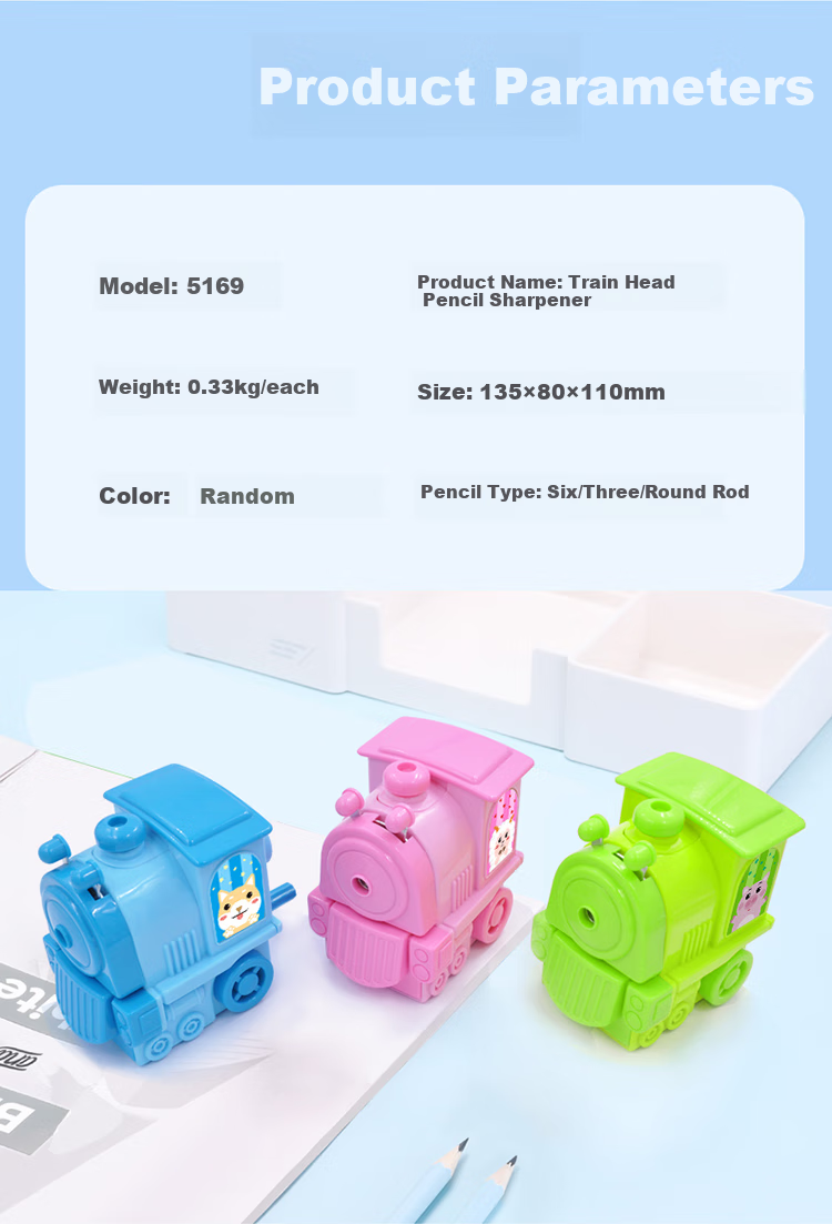 SUNWOOD Hand-Cranked Pencil Sharpener / Rotary Pencil Sharpener / Student Pencil Sharpener, Single Pack, Random Color, 5169 2