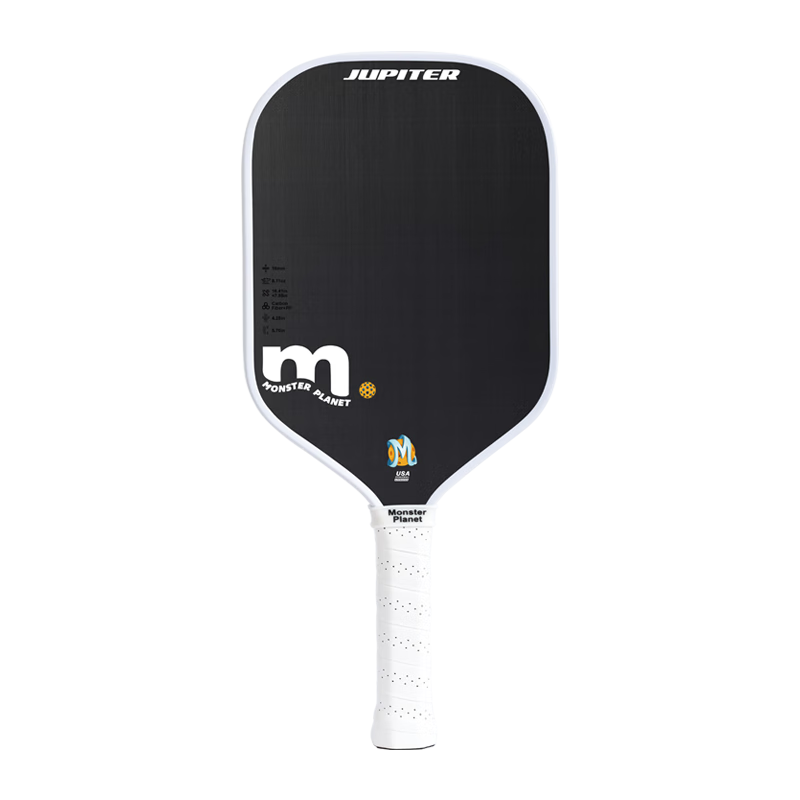 Monsterplanet Monster Planet Pickleball Paddle Set Imported T700 Matte Carbon Fiber USAPA Certified Integrated Molded