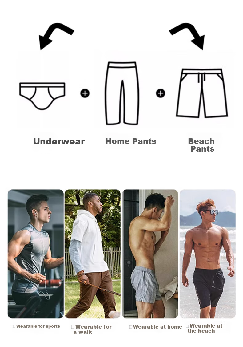 LangSha Men's Underwear, Aladdin Pants, Pure Cotton, Antibacterial, Breathable, Loose-Fitting Boxer Briefs, Large Size, Home Shorts, Sleep Shorts, Underpants 10