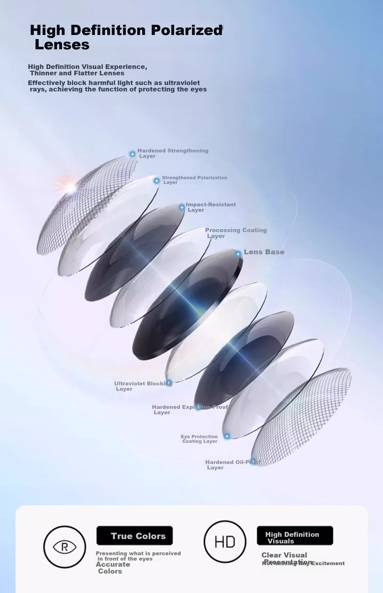 CAPONI Polarized Sunglasses for Women, Myopia Glasses, UV Protection, Driving Glasses, High-End Look, Face-Slimming Effect 17