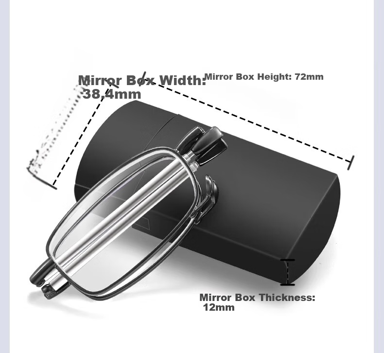 GOGOSOON High-Definition Clear Reading Glasses for Men, Foldable Portable Anti-Blue Light Stylish Ultra-Light Comfortable Reading Glasses for Women, Qixi Festival 10
