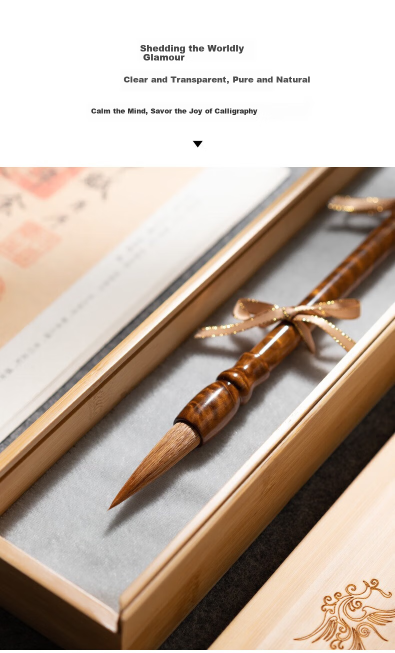Huying Wolf Hair Brush, High-Quality Brush, Premium Calligraphy Brush Set, Shanjianhu Pen, Advanced Brush, Soft Brush Calligraphy Pen [Hongli Master Crafted] 10