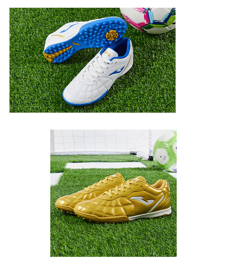 JOMA Kids Soccer Shoes TF Turf Studs 2025 New Youth Football Training Shoes White/Blue Size 35 1