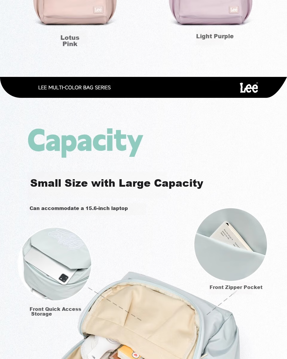 Lee Backpack for Men And Women, Japanese-Style Simple Laptop Bag with Large Capacity, Travel Backpack, School Bag, Gift, Birthday Present 3