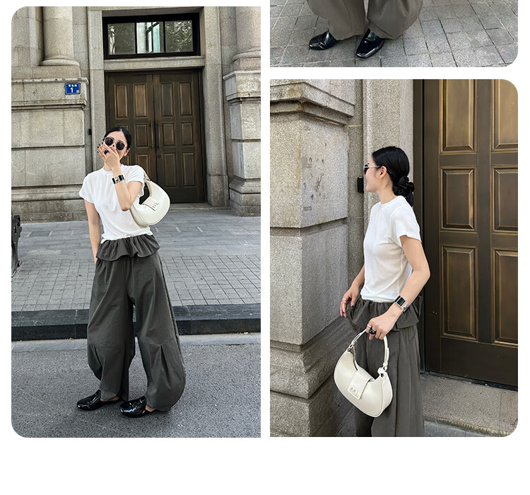 Mood Autumn And Winter Genuine Leather Crescent Bag for Women, Large Capacity Underarm Commuter Shoulder Crossbody Versatile Hobo Bag, Light Luxury Birthday Gift 7