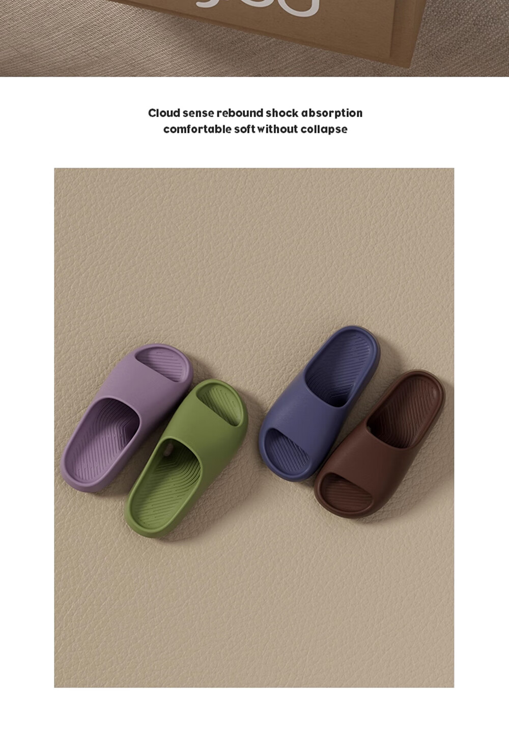 XGGC Non-Slip Bathroom Slippers for Men, Home Shower Drainage Indoor Slippers for Pregnant Women and Elderly, All-Season Beige Size 38-39 3