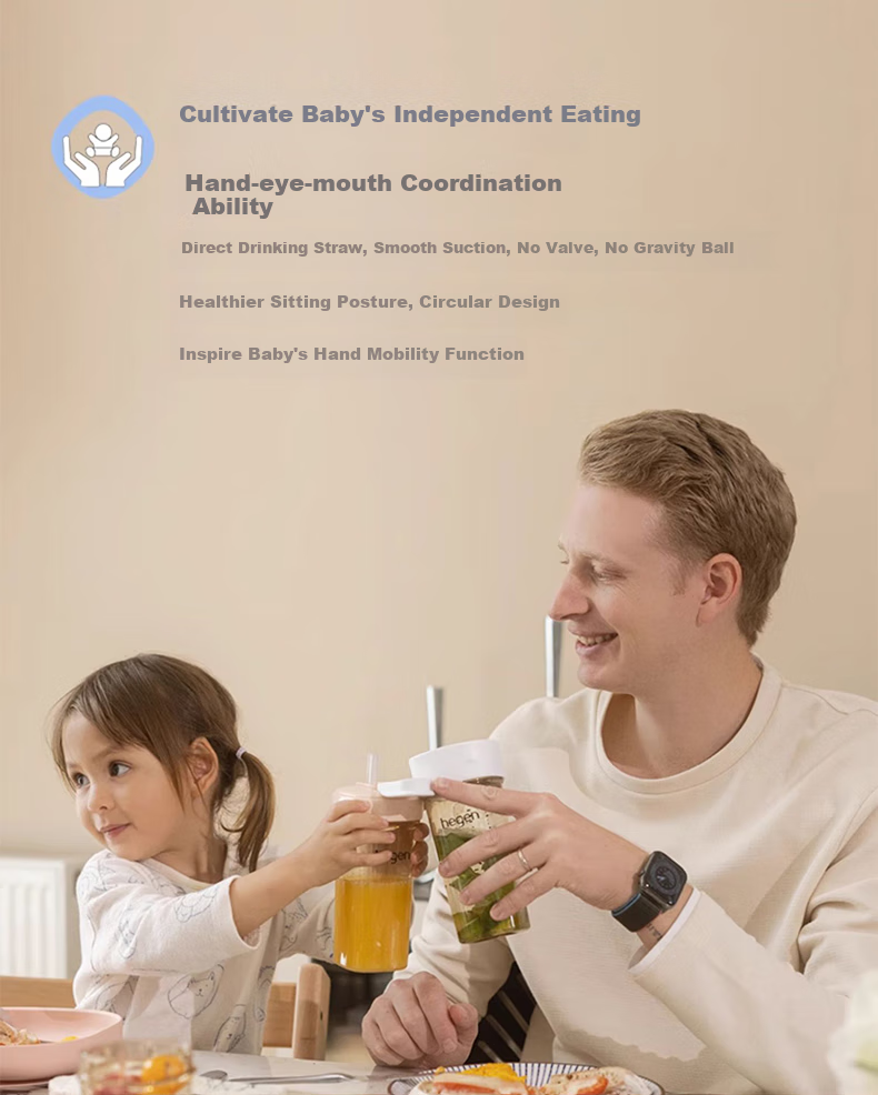 HEGEN Children's Straw Cup Universal Accessory for Ages 1-3, Direct Drinking Water Cup Accessory 16