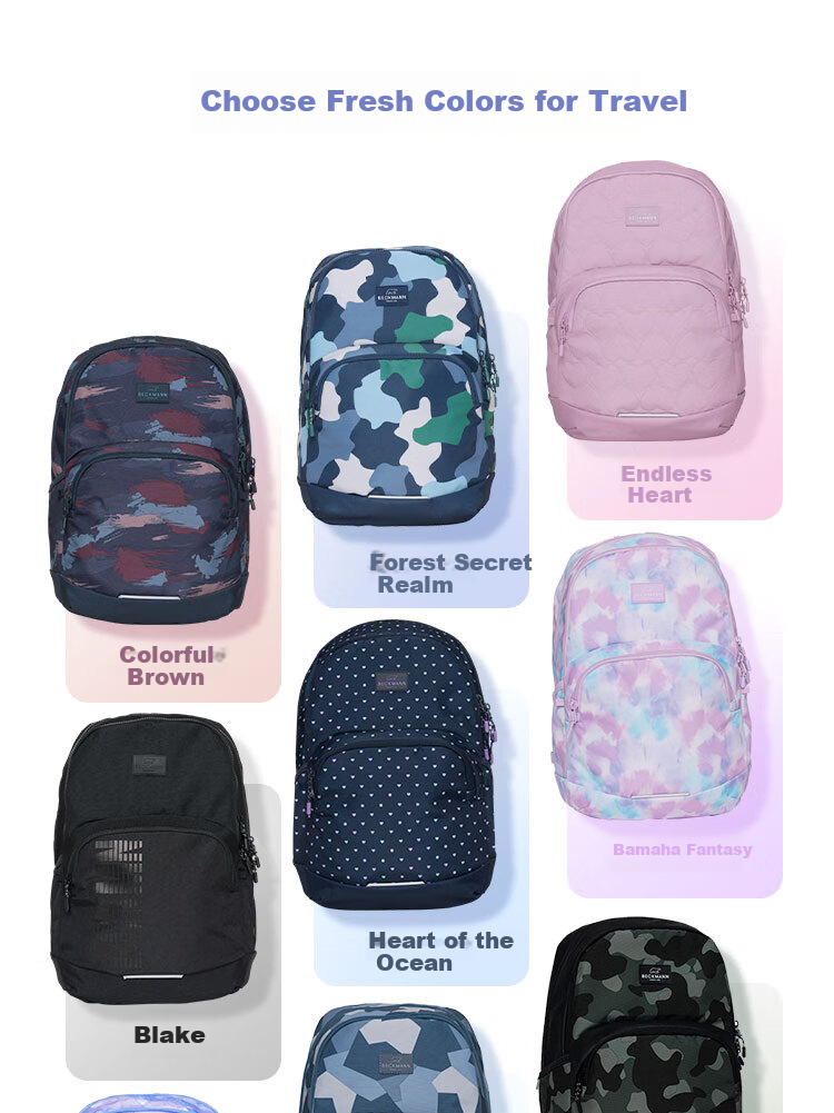 Beckmann Norwegian Middle And High School Student Spine-Protecting Large Capacity Lightweight Backpack, Stylish Double Shoulder Bag for Boys And Girls, Elementary School Students Grades 4-6 16