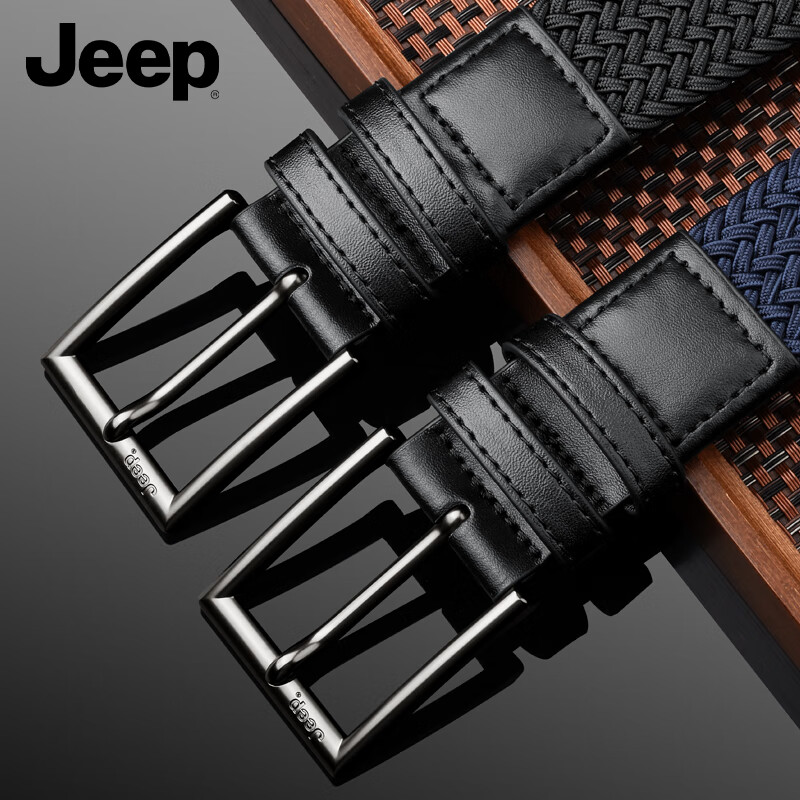 Ремень JEEP из холщовой ткани с высокой эластичностью и пряжкой-булавкой, мужской, подарок на День Святого Валентина, день рождения