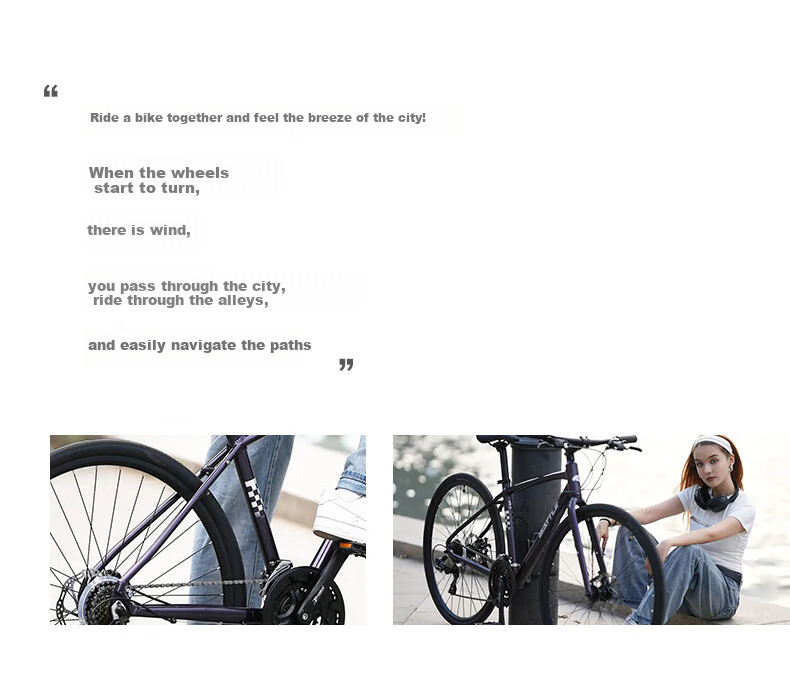 BATTLE Road Bike, 21-Speed Aluminum Alloy Frame, for Men And Women, Adults And Students, City Leisure Bicycle 4