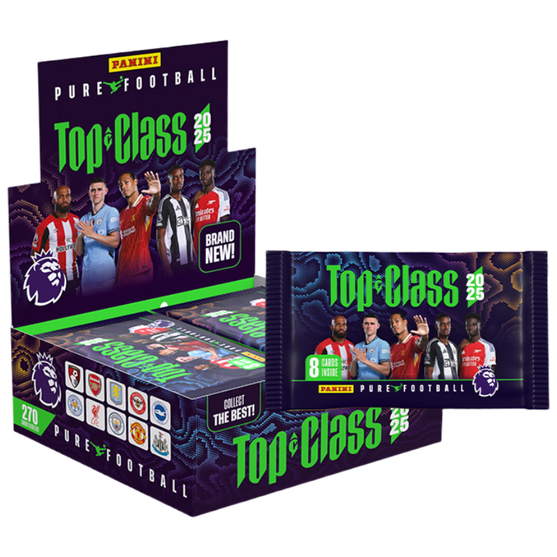 PANINI 2025 TOPCLASS Premier League Football Star Card Retail Single Pack - Single Pack