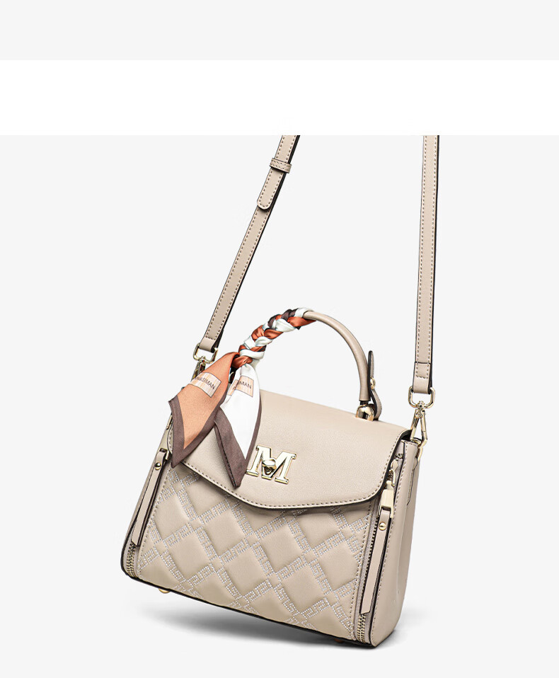 Aiqinghai Leather Handbag, Women's Crossbody Bag, Large Capacity Tote Bag, Light Luxury Brand, Practical Birthday And Mother's Day Gift for Mom 7