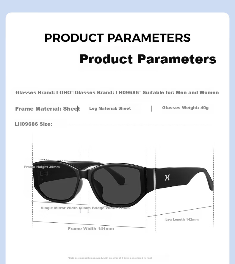 LOHO Sunglasses for Women, Fashionable UV Protection Sunglasses for Men, New 2026 Model, Specially Designed for Driving LH09686 12