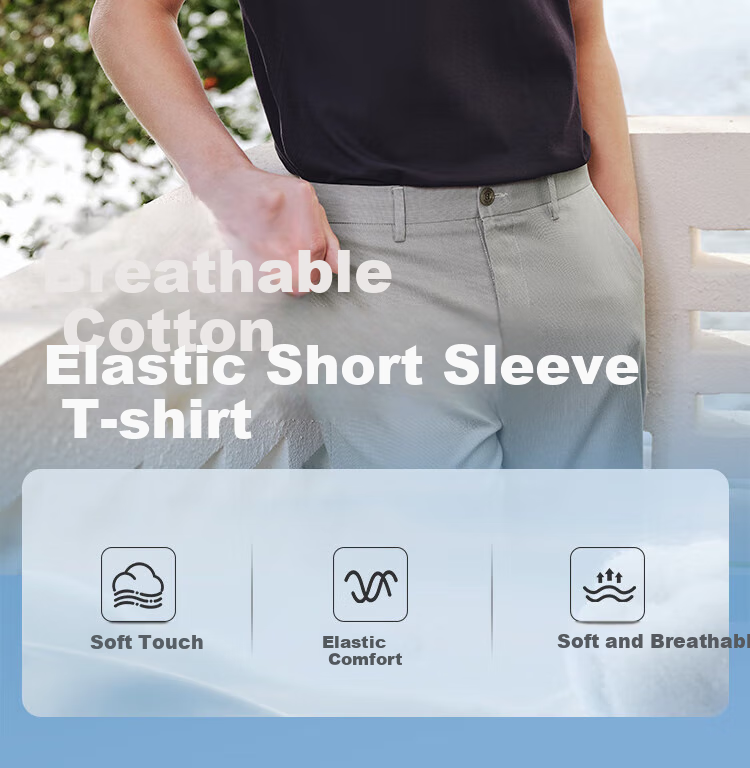 Youngor Breathable Cotton Summer Men's Short Sleeve Polo Shirt Business Casual Cool Moisture-Wicking Breathable XL Dark Green 2
