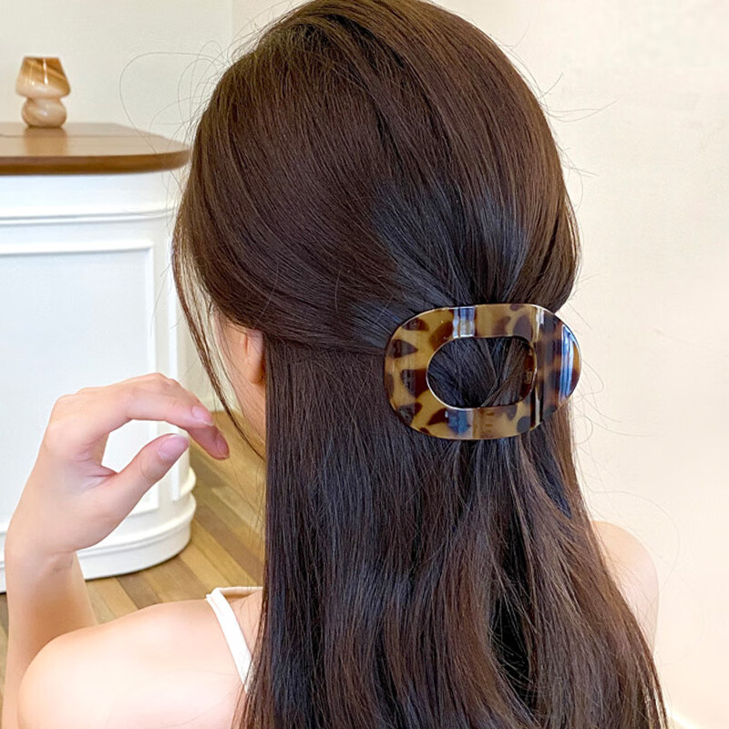 Dongyi Premium Hair Clip for Women High-End Back Hair Bun Claw Clip Wide Hair Accessory Luxury Hairpin Qixi Valentine's Day Gift 5
