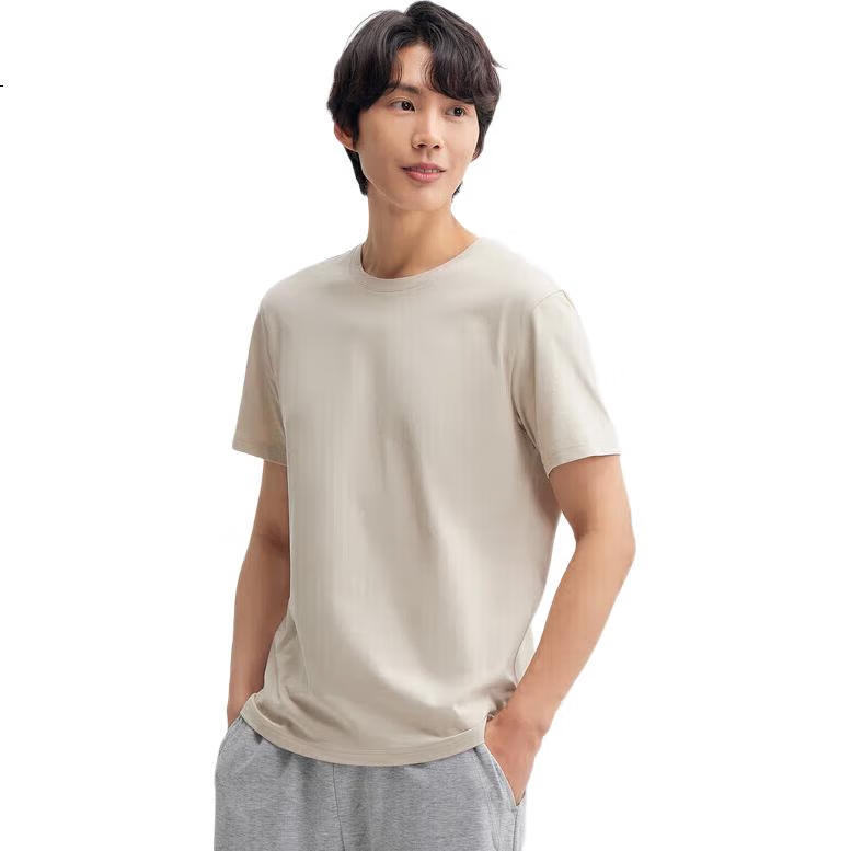 Мужская футболка Semir, летняя, повседневная, с коротким рукавом, однотонная, с круглым вырезом, 100% хлопок, размер 4XL