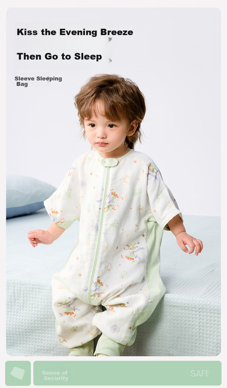 BALABALA Baby Sleeping Bag, Infant Children's Pajamas, Newborn Soft Skin-Friendly Printed All-Over Cute Design, 208225181202 2