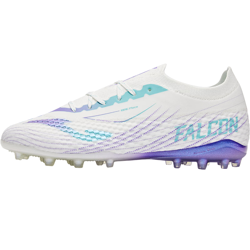 JOMA New Falcon 2.0 Series Speed Lightweight MG Studs Professional Soccer Shoes White/Purple 42.5