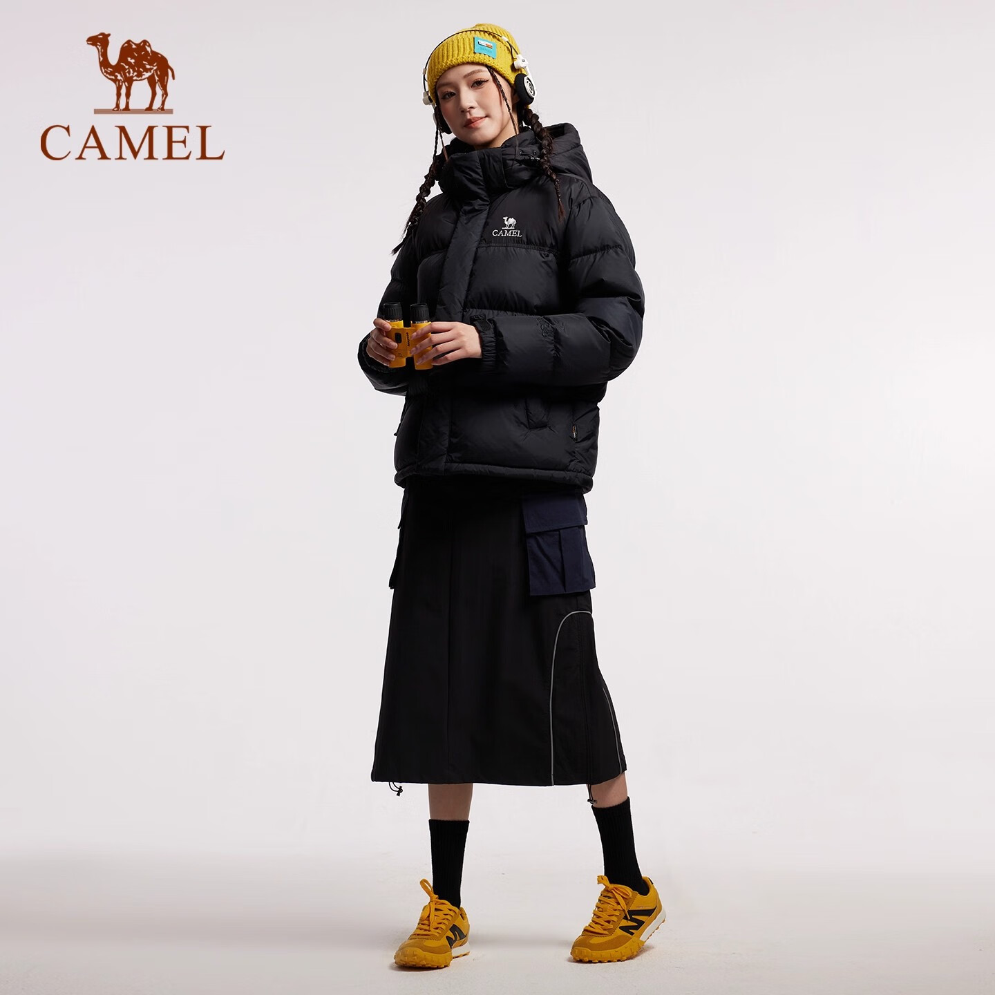 CAMEL Dilireba Edition Feather God PRO Women's Goose Down Winter Windproof Puffer Jacket Unisex