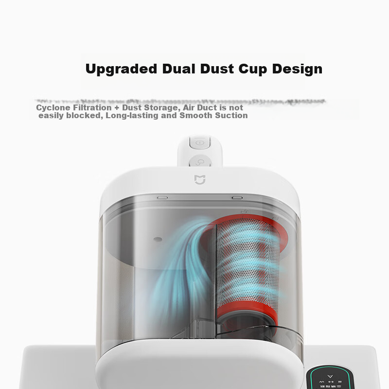 Mijia Xiaomi Dust Mite Remover 2 Pro Upgraded Suction Dual Dust Cups Smart Sensor LED UV Sterilization Home Bed Mite Remover [Chengbao] Christmas Gift
