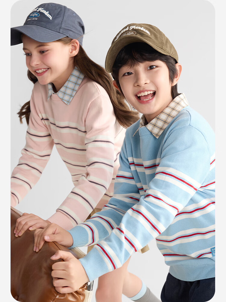 BALABALA Balaone Kids Sweater Boys 2025 Spring Autumn Knitwear Girls Parent-Child Pullover 208325103201 1