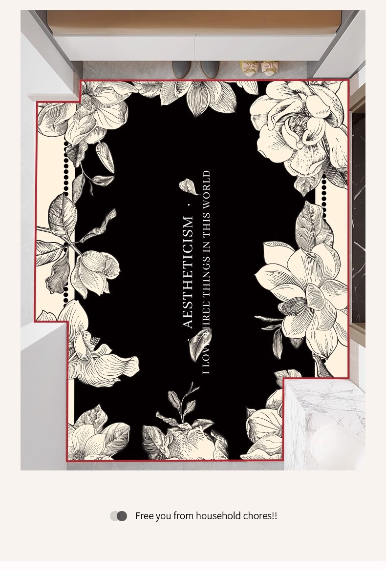 Xinglianxin Entrance Door Mat 2025 New Model Dirt-Resistant Wash-Free Home Floor Mat 60X90cm 6