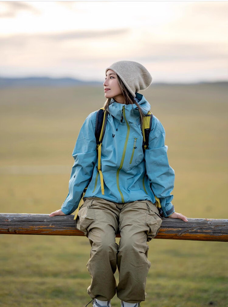 Romon Unisex Hooded Softshell Jacket Spring Autumn Couple Dopamine Windproof Outdoor Mountaineering Coat Dusty Green XL 1
