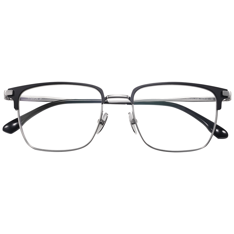 Sunset Red Pure Titanium Reading Glasses HD Blue Light Blocking Fashion Business Premium Brand E213Q 150 Degree