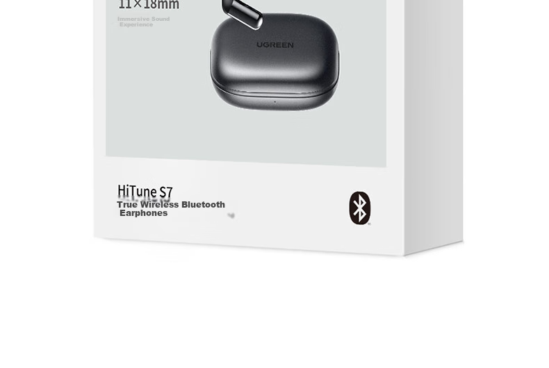 UGREEN HiTune S7 Air [Major Upgrade] Bluetooth Earphones, In-Ear Bone Conduction Open-Style Sports Running Translation Headphones, Compatible with Apple Huawei Xiaomi Black 34