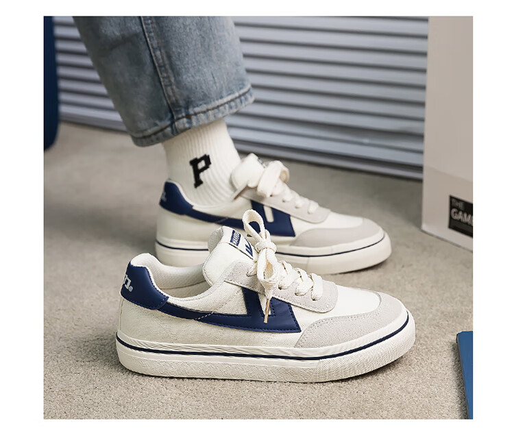 Warrior Women's Canvas Shoes, New Spring 2026 Style Sneakers, Thick-Soled White Shoes, Versatile Casual Soft-Soled Sports Shoes 9