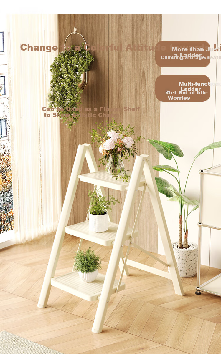 Yilinju Ladder, Household Ladder, Telescopic Ladder, Telescopic A-Frame Ladder, Home Ladder, Folding Ladder, Four Steps 9