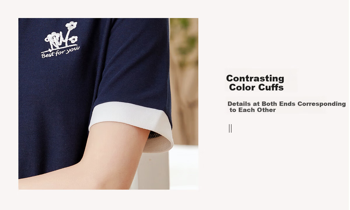 Chushen Summer Short-Sleeve Dress for Women, Fashionable Color-Block Casual Sporty Preppy Style POLO Dress S13KQ1019 6