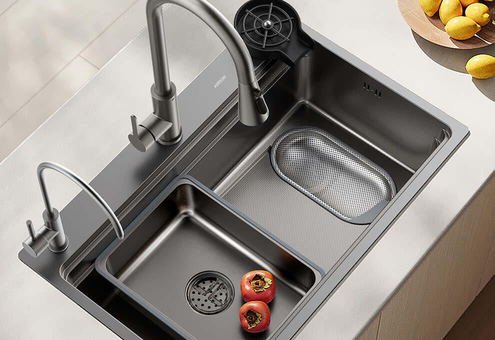ARROW 3mm Thickened Large Single Sink, 304 Stainless Steel Vegetable Washing Basin, Handmade Nano Sump [Renovation Subsidy 15%] 34