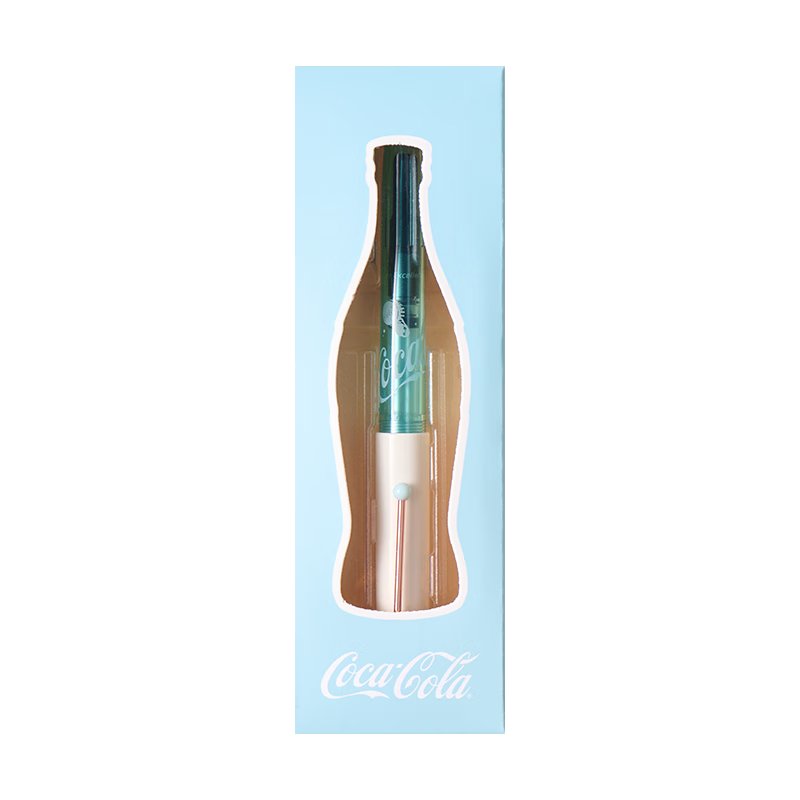 KACO X Coca-Cola Collaboration Ruitu Fountain Pen for Adult Male And Female Calligraphy Practice, EF Dark Nib Fountain Pen, Blue/gold Clip (Includes 1 Ink Converter And 2 Ink Cartridges)