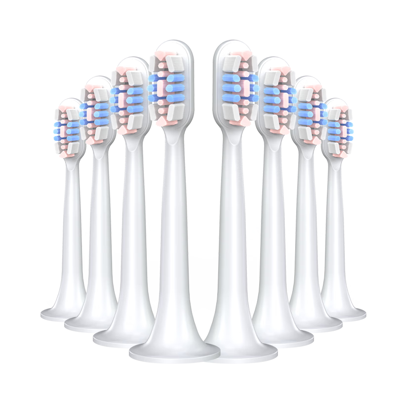 Donailun Compatible Xiaomi (MI) Electric Toothbrush Heads Mijia T300/T500/T700 Soft Bristle Cleaning Universal Replacement Brush Heads 8-Pack