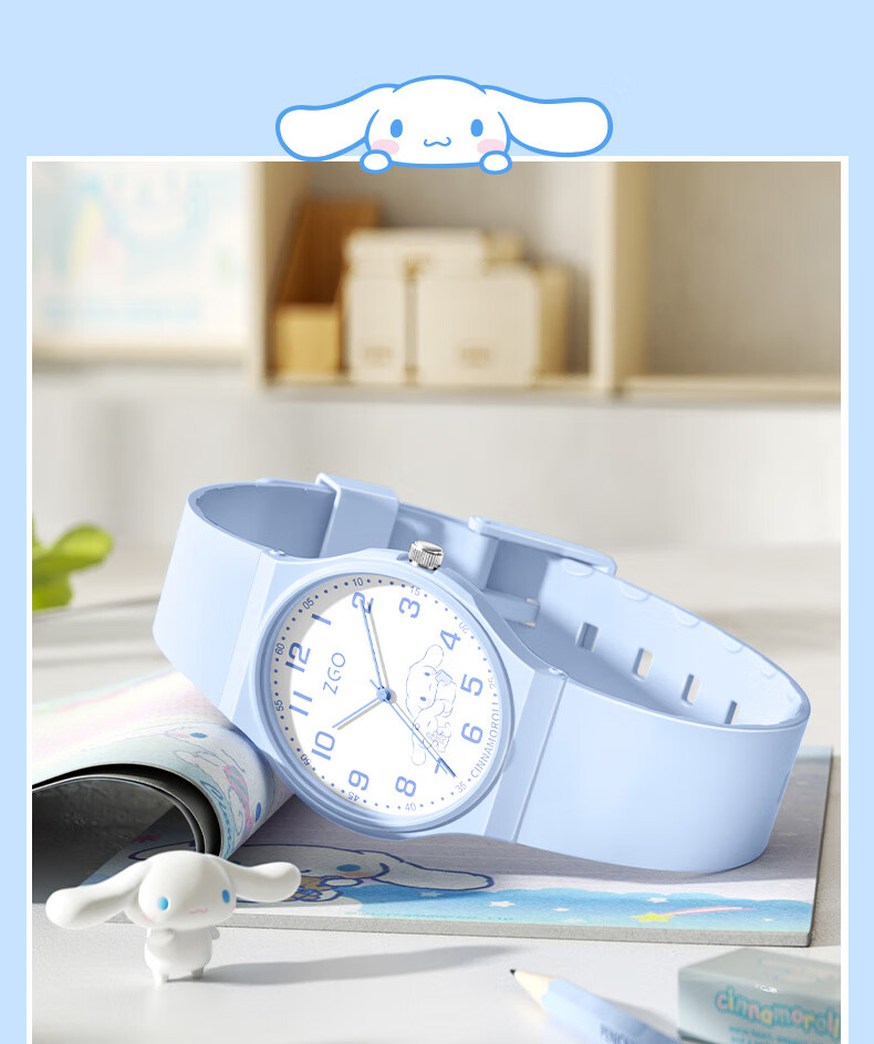 ZGO Kids Watch Time-Only Sanrio Waterproof Junior High School Girls Elementary School Students Watch Children's Day Gift 3