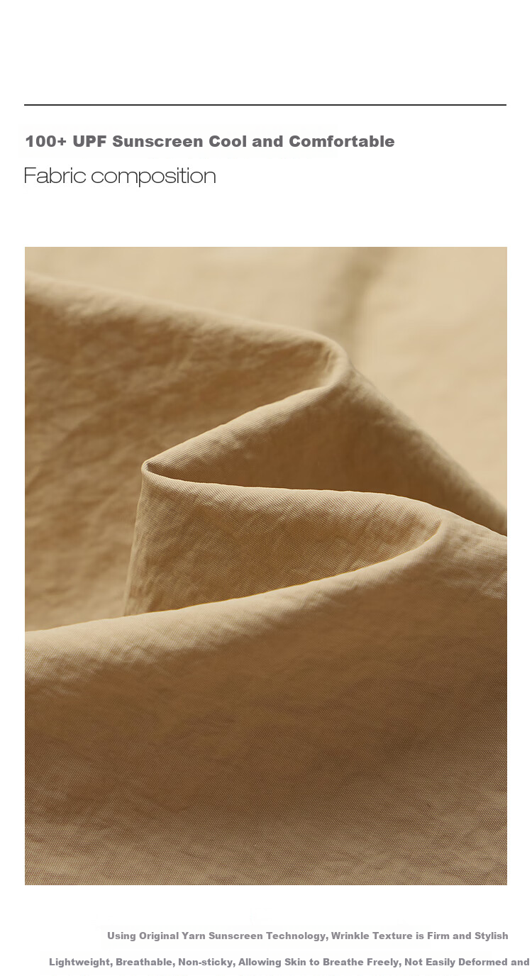 INMAN [Showroom Style] Original Yarn Sun Protection UPF100+ Pleated Skirt, Summer Umbrella Skirt, Cloud White, Size L 6