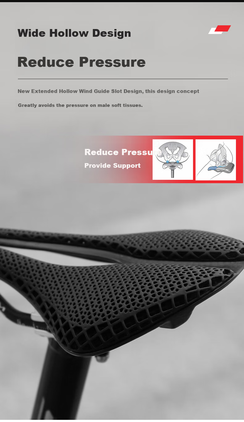 GUB 3D Printed Cushion, Carbon Fiber, for Racing Road And Mountain Bikes, Bicycle Seat, Cycling Equipment, 1176 10
