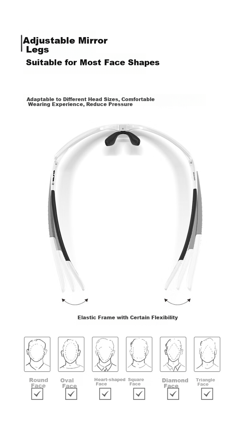 GUB Cycling Glasses, Anti-Glare, Photochromic, Day And Night Use, for Men And Women, Eye Protection, Road Bike, Myopia, Windproof, Sandproof 12
