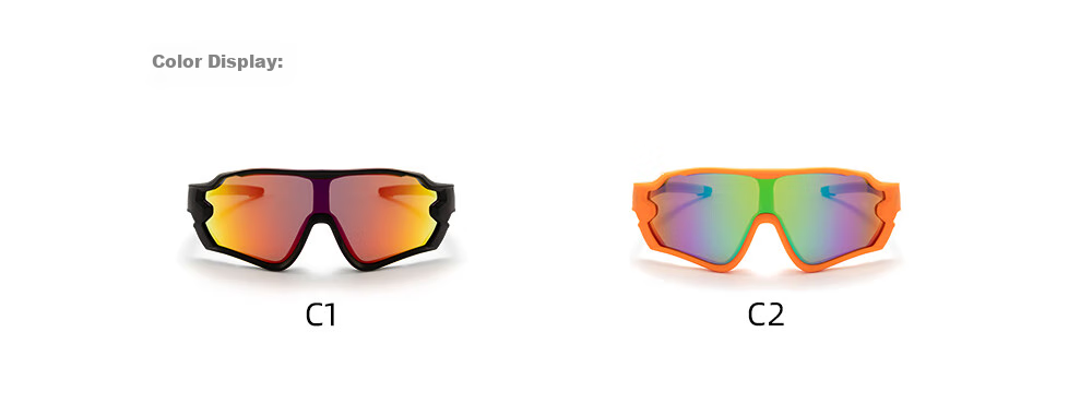 Wanpishu Children's Sports Glasses for Ages 6-12, Cycling Running Sunglasses, UV Protection, Sun Protection, Outdoor Marathon Sunglasses 4