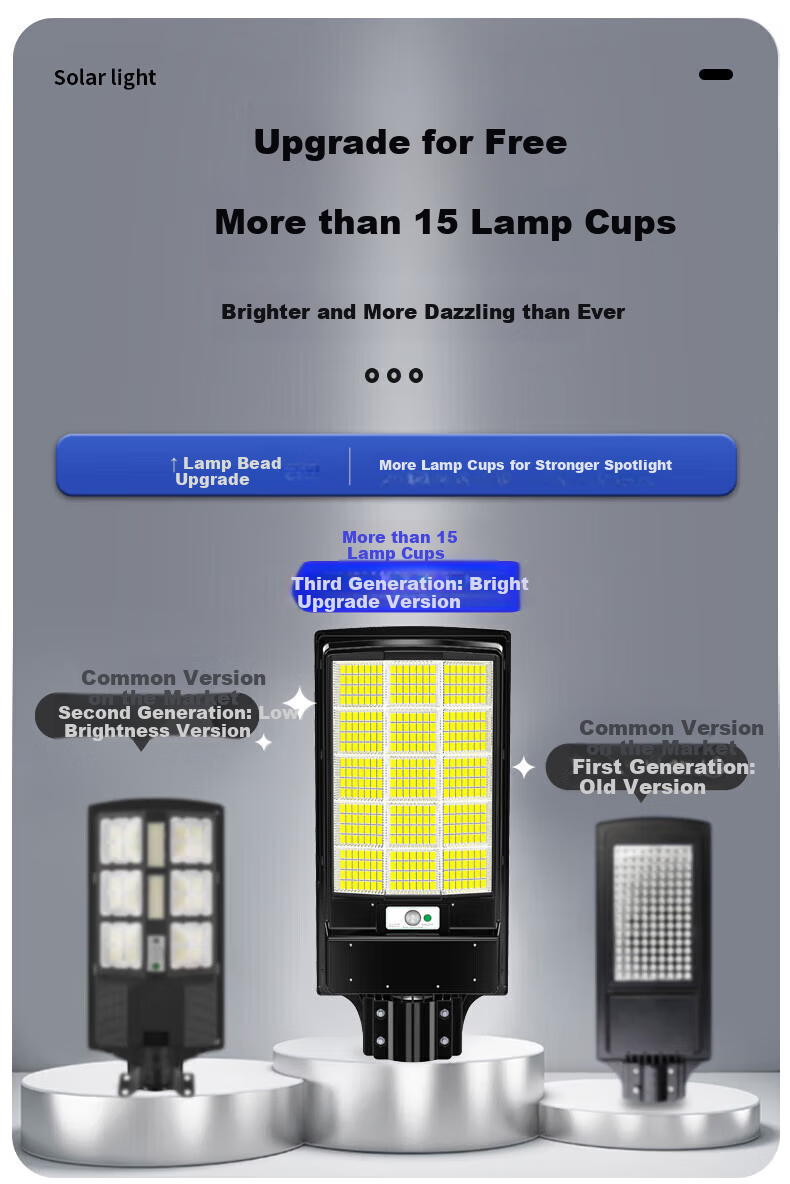 Bolanger Solar Outdoor Lighting, Garden Light, Rural Household High-Power Sensor, Ultra-Bright LED Waterproof Yard Street Light 5