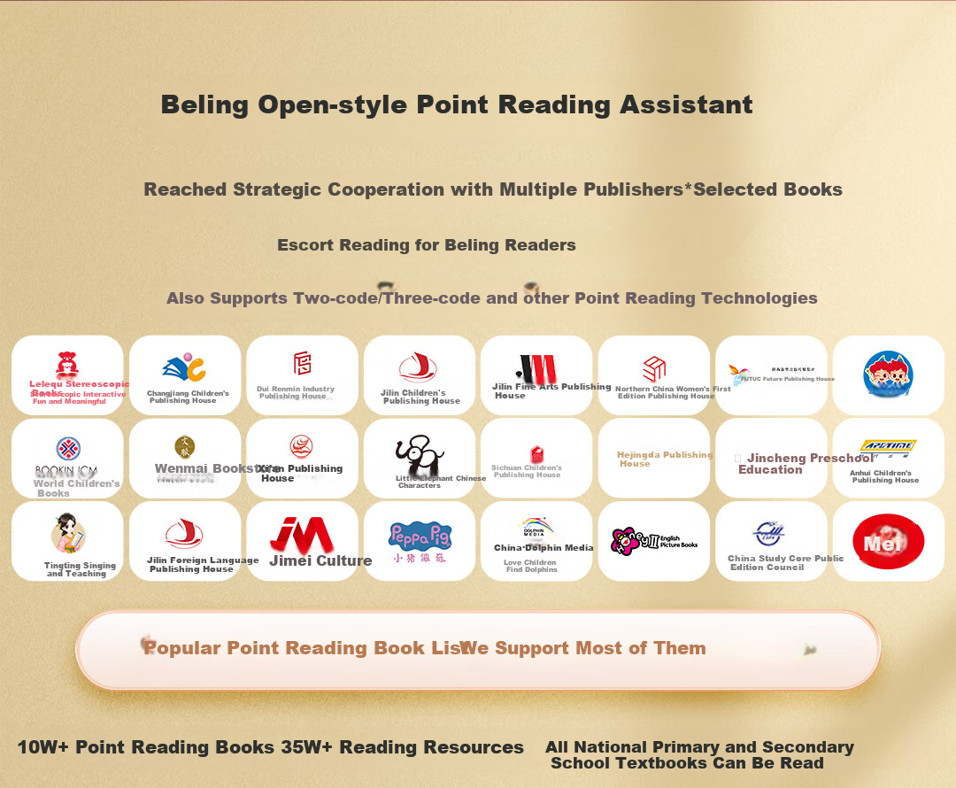 Bei Lin Open-Style Reading Pen, Early Education for Children Aged 0-6, RAZ Universal Educational Toy, Birthday Gift for Boys And Girls 7