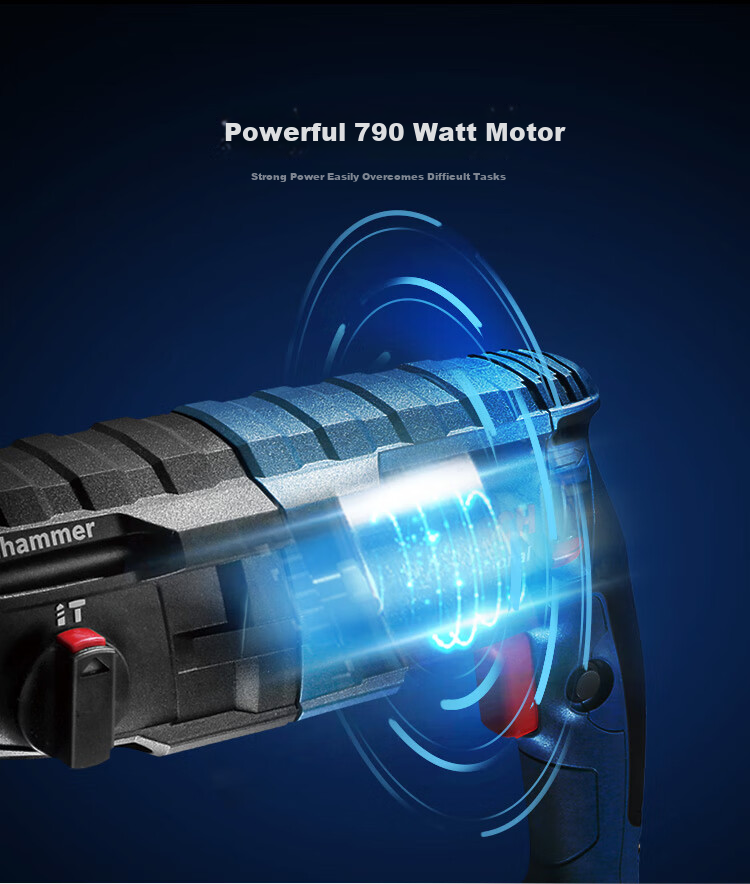 BOSCH Electric Hammer And Drill, Lightweight 2kg Class, Multi-Purpose One Machine with Four Holes, 5 Series Dust Collection Cover Set, GBH 2-24 DRE 8