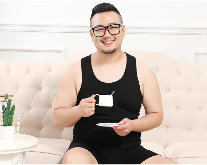 Langsha Plus Size Men's Cotton Vest 2026 New Loose Fit Extra Large Pure Cotton Sports Fitness Tank Top 19