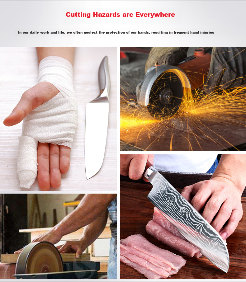 Maozheng Cut-Resistant Gloves, 1 Pair, Extended High-Elastic Blade for Cutting And Wounding, Woodworking Machinery Processing Maintenance Labor Protection [Genuine Product] 4