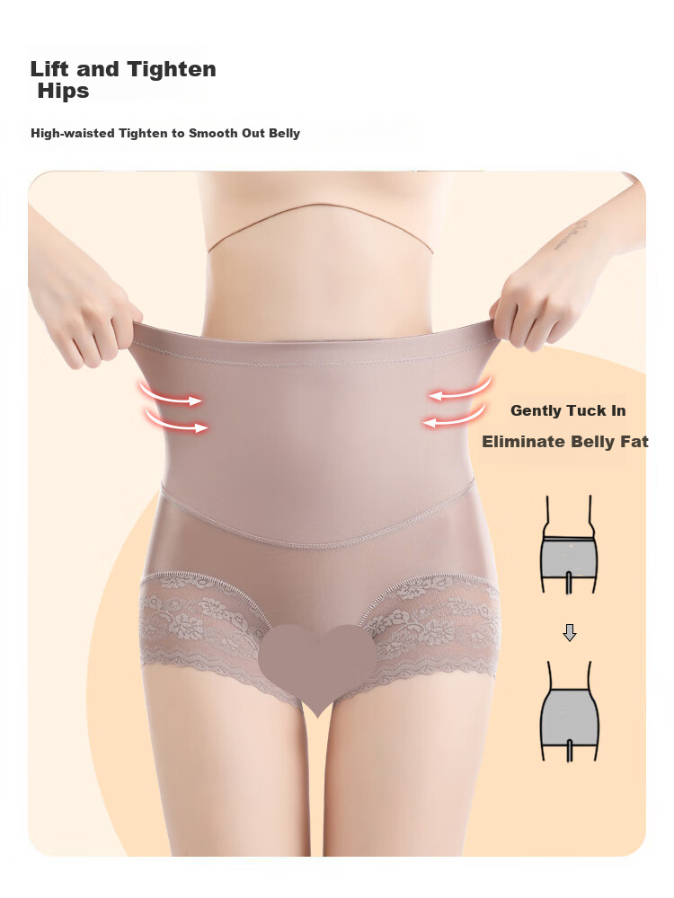 Bejirog High-Waisted Tummy Control Shapewear Underwear for Women, Postpartum Body Shaping, Strong Belly Slimming, Thin Summer Style 6