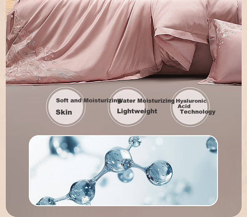 Bailisi Home Textile Four-Piece Set, 100-Count Long-Staple Cotton High-Count Sateen Bedding Set Including Bedsheet, Duvet Cover, And Quilt 15